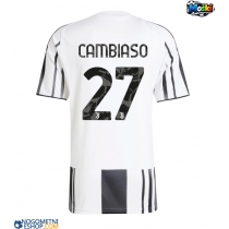 Moški Nogometni dresi Juventus Andrea Cambiaso #27 Domači 2025-26 Kratek Rokav